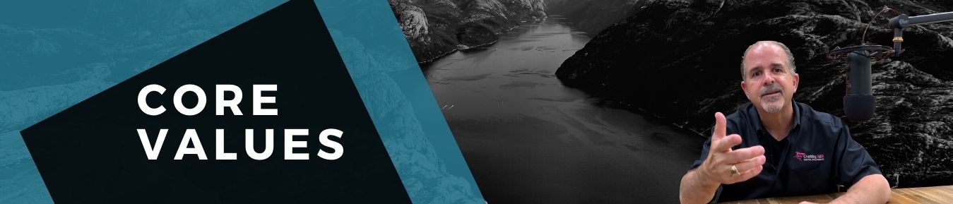 Great business organizations are not only focused on sales growth and increasing profits, but they also have a brand identity that comes from a clear company personality that team members truly believe in. Clearly defined Core Values define a business to both internal team members and external customers.