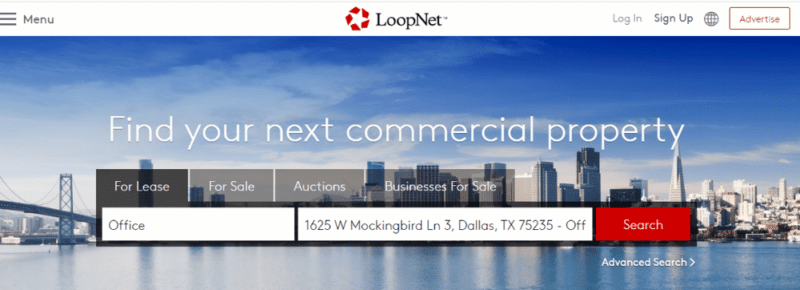 Loopnet website